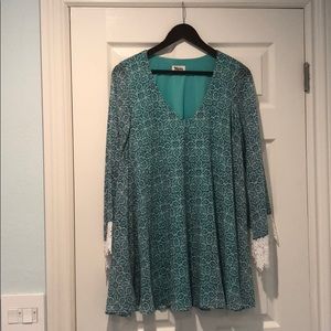 Show Me Your MuMu Dress with Lace Sleeves